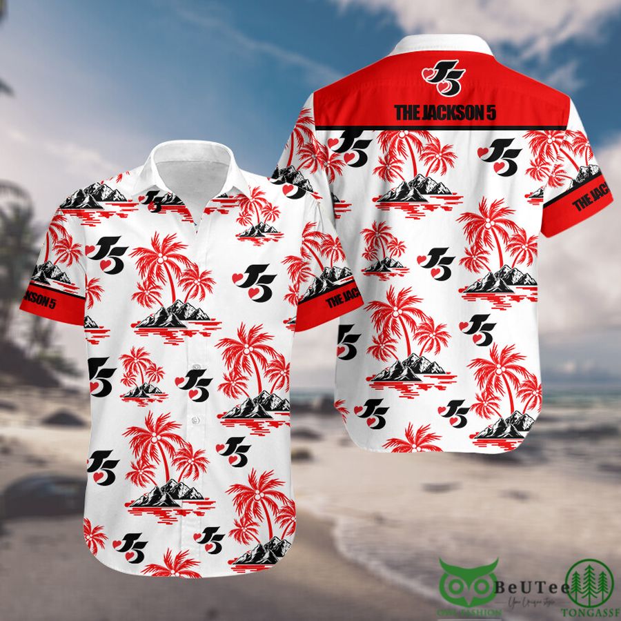 The Jackson 5 Palm Tree Hawaiian shirt Rock