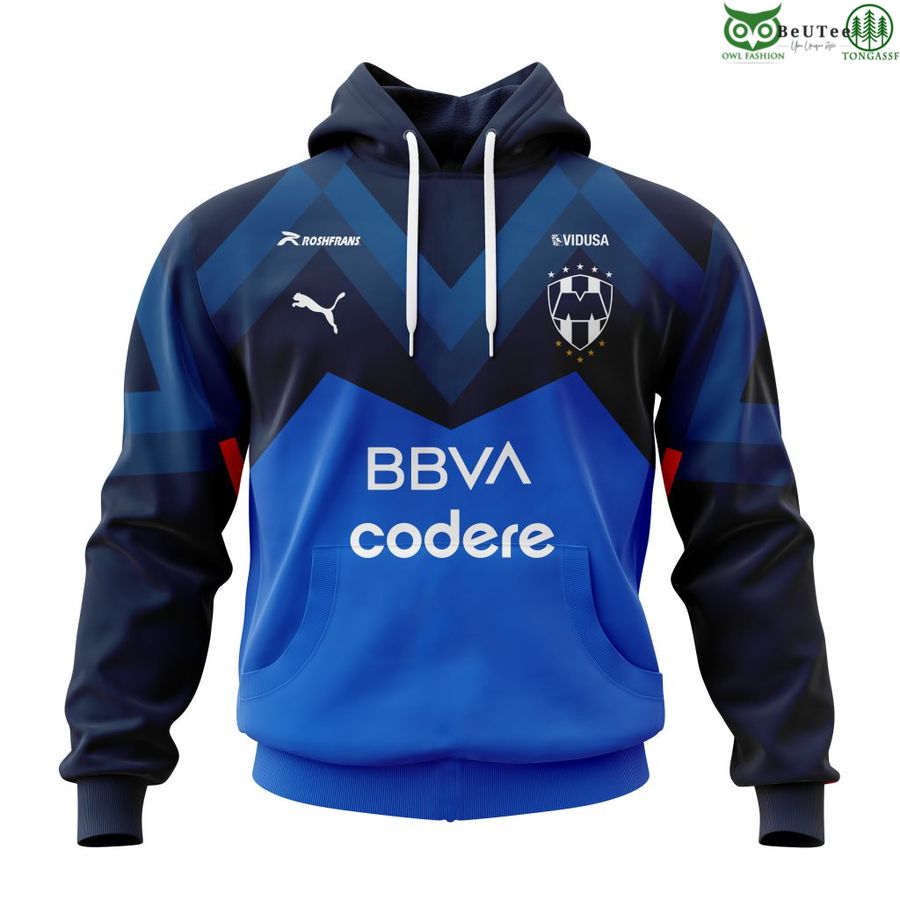 LIGA MX C.F. Monterrey Away Kits 3D Hoodie T-shirt