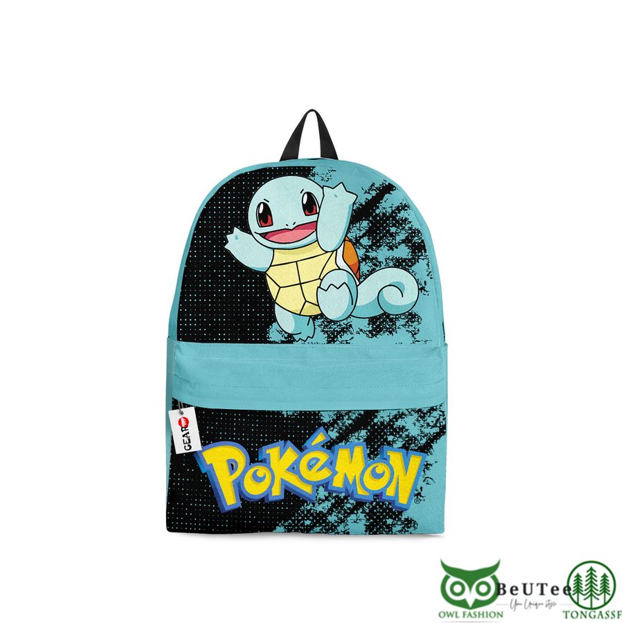 Squirtle Backpack Custom Anime Pokemon Bag Gifts for Otaku