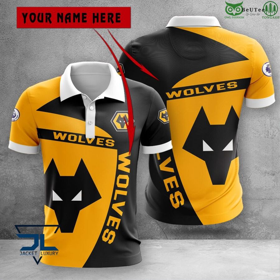 Wolverhampton Wanderers F.C Premier League 2022 3D Polo T-Shirt Hoodie