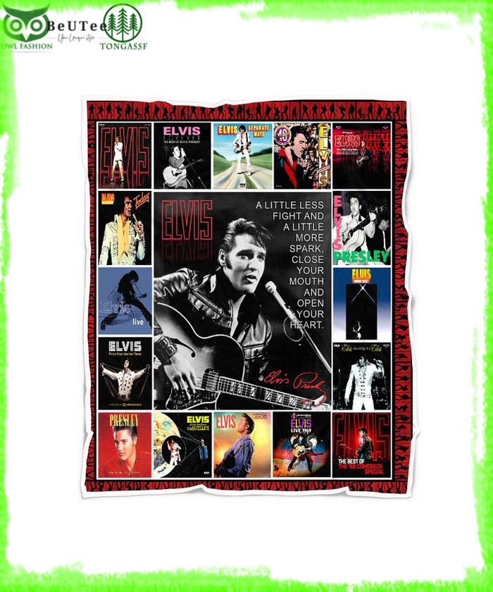Elvis Presley Play guitar Singer Classic Blanket