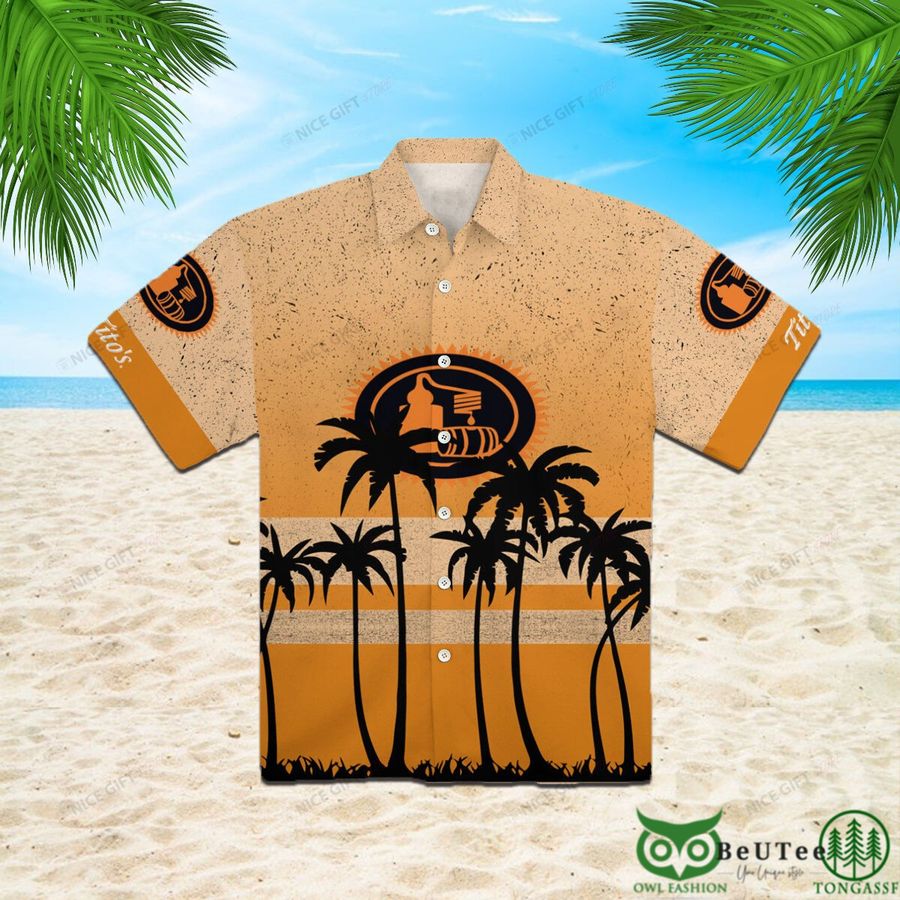 Tito's Handmade Vodka Orange Palm Tree Hawaii 3D Shirt