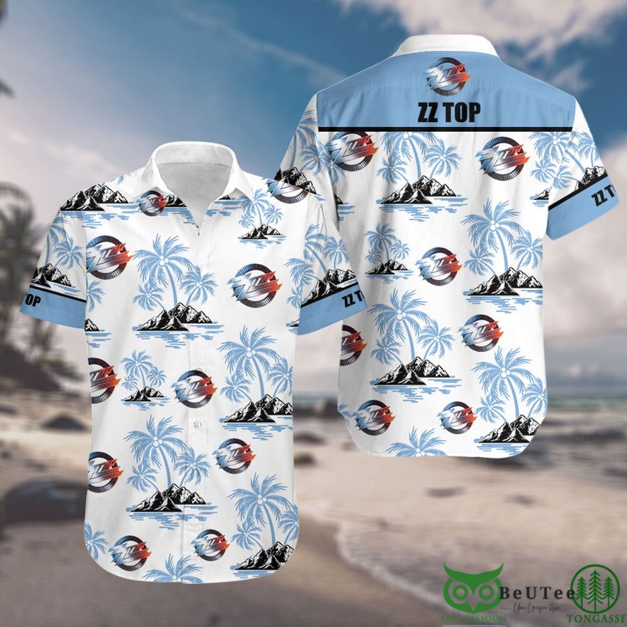 ZZ Top Palm Tree Hawaiian shirt Rock