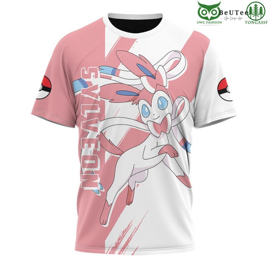 Sylveon T-shirt 3D Apparel Pokemon