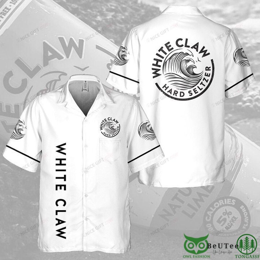 White Claw Hard Seltzer Basic White Hawaiian Shirt