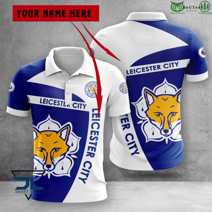 Leicester City F.C Premier League 2022 3D Polo T-Shirt Hoodie