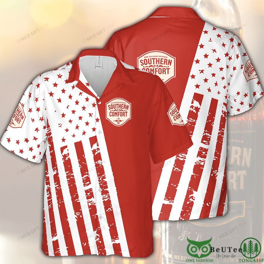 Southern Comfort Red Star and Lines Hawaii 3D Shirt 