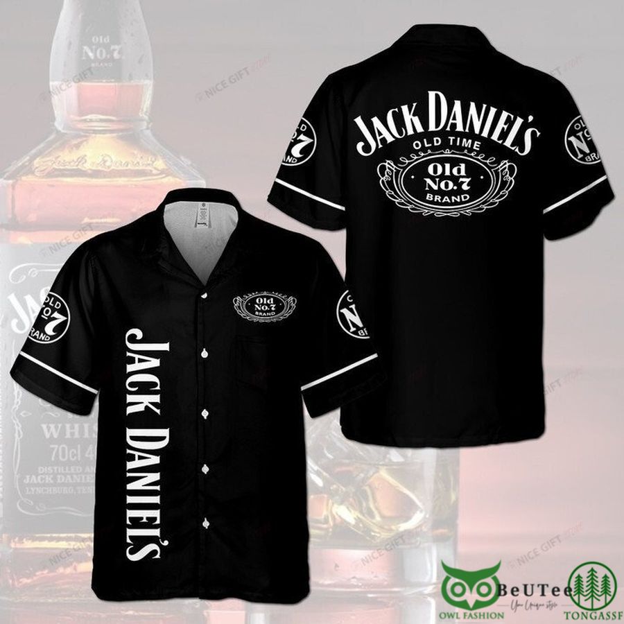 Jack Daniel's Basic Black Hawaiian Shirt