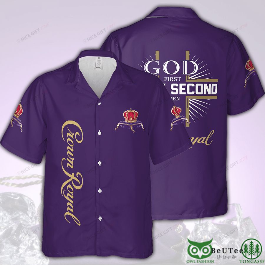 Crown Royal Basic Purple with Logo Hawaii 3D Shirt 