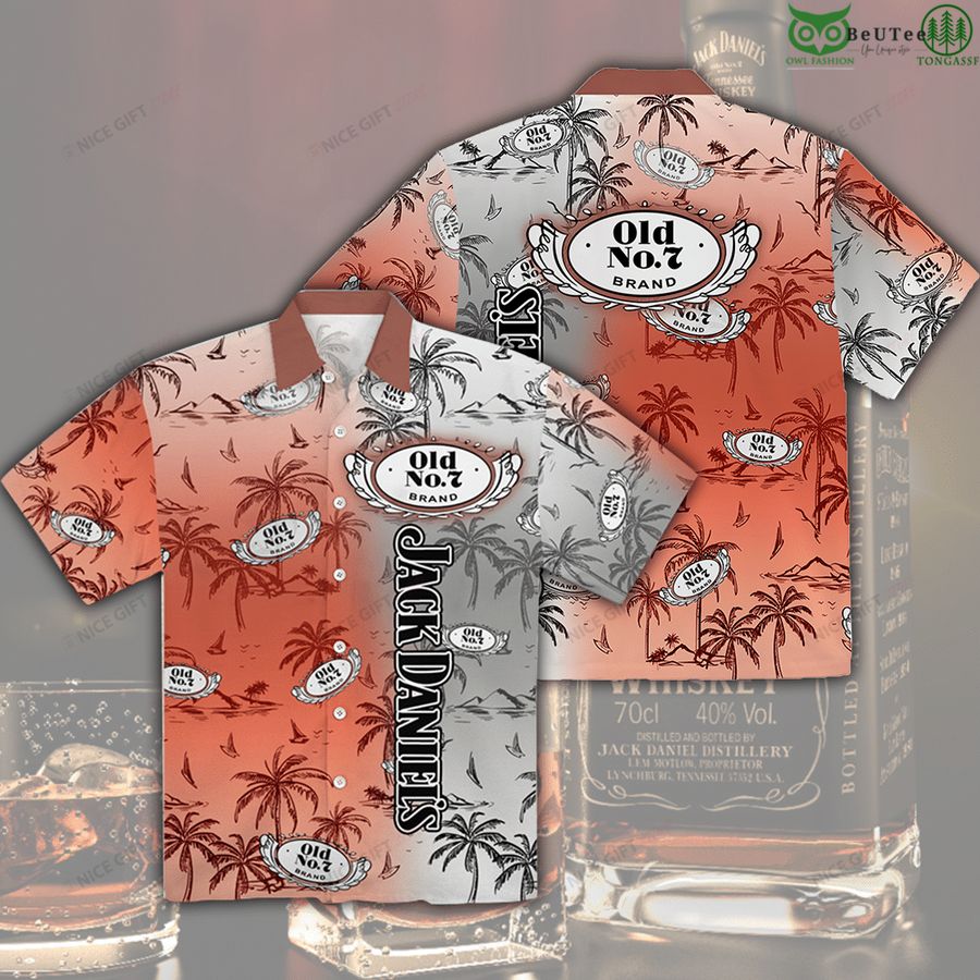 Jack Daniel's beer whiskey aloha Hawaiian 3D Shirt