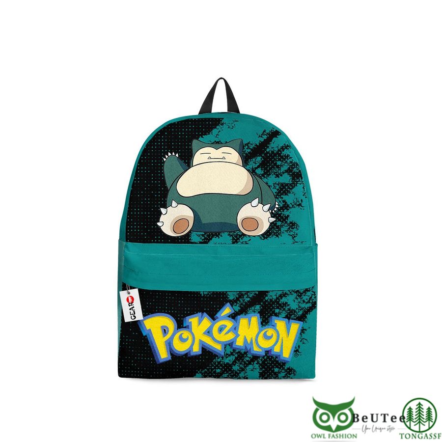Snorlax Backpack Custom Anime Pokemon Bag Gifts for Otaku