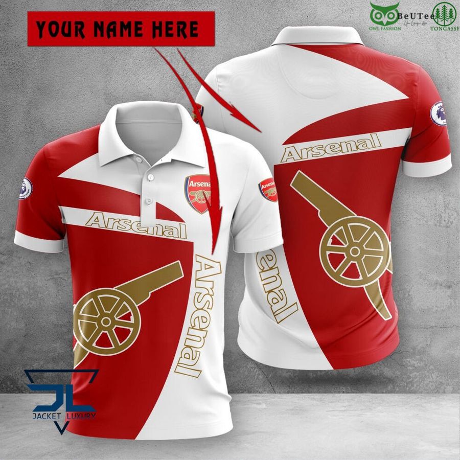 Arsenal F.C. Premier League 2022 3D Polo T-Shirt Hoodie