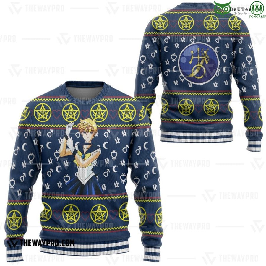 61 Anime Sailor Moon Uranus Custom Imitation Knitted Ugly Sweater