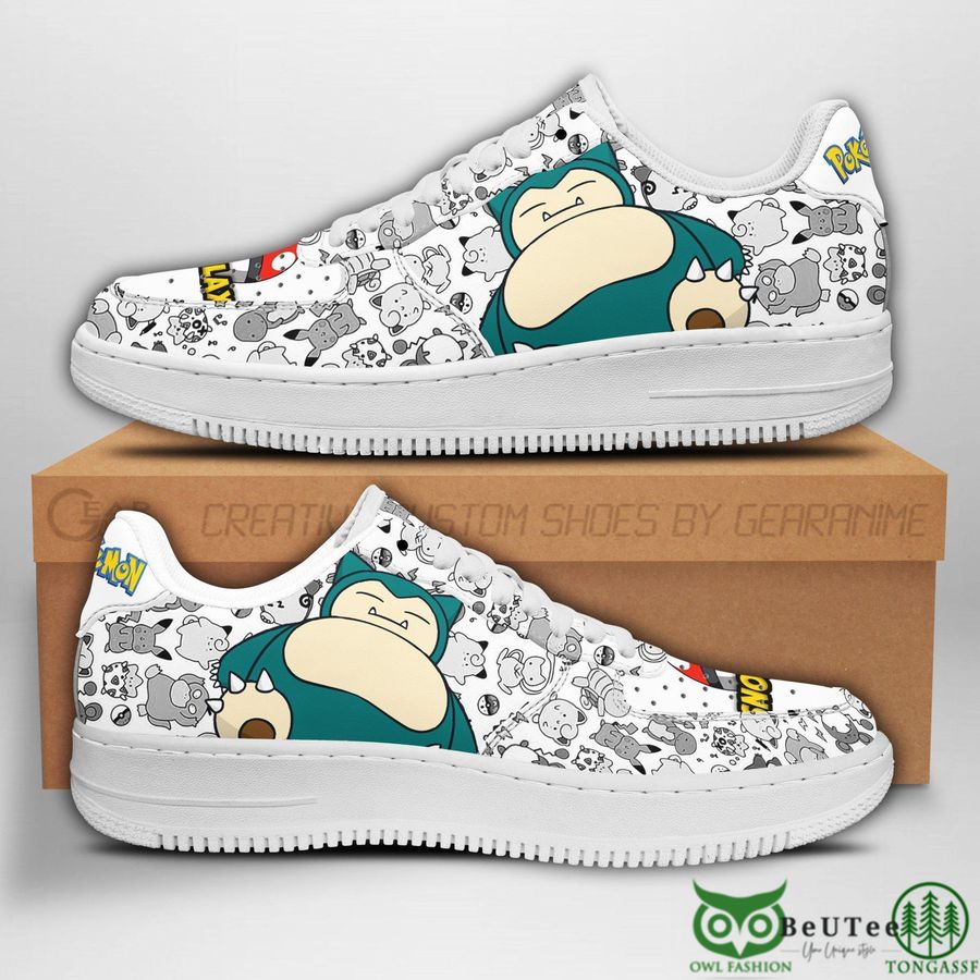 Snorlax Air Sneakers Pokemon NAF Shoes Fan Gift
