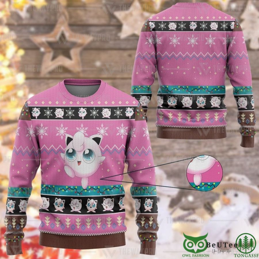 Jigglypuff Custom Imitation Knitted Sweatshirt