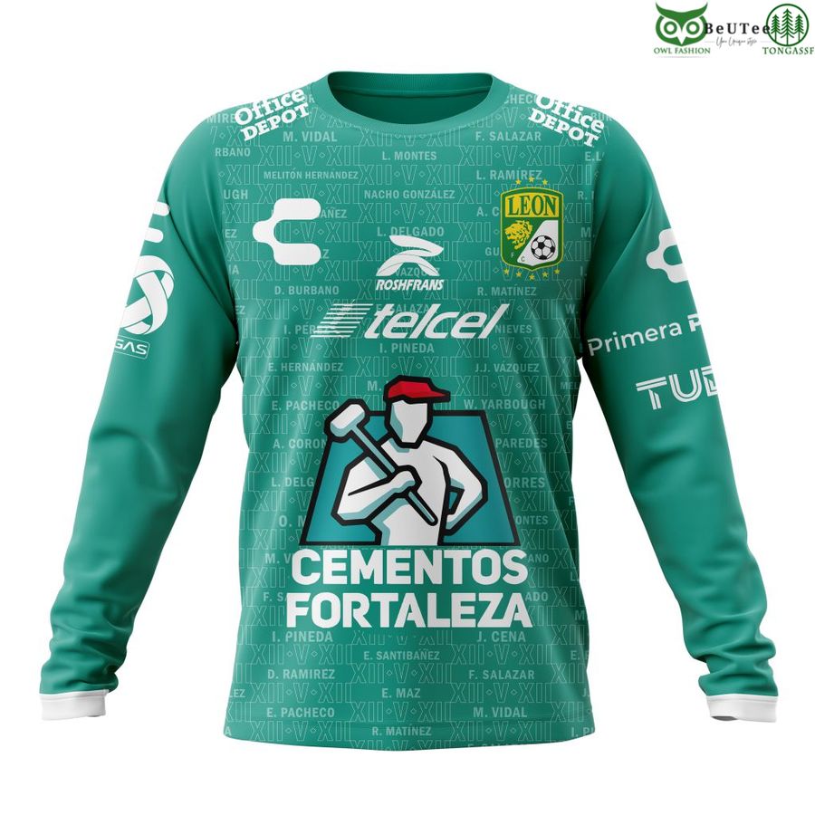123 LIGA MX Club Leon Home Kits 3D Hoodie T shirt