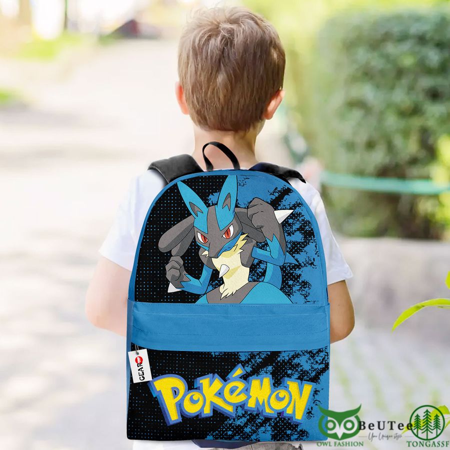 37 Lucario Backpack Custom Anime Pokemon Bag Gifts for Otaku