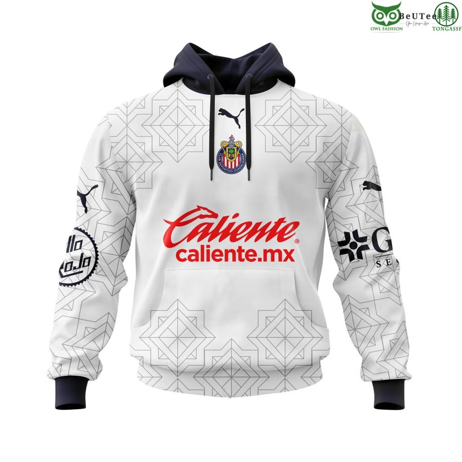 LIGA MX Chivas Guadalajara Away Kits 3D Hoodie T-shirt