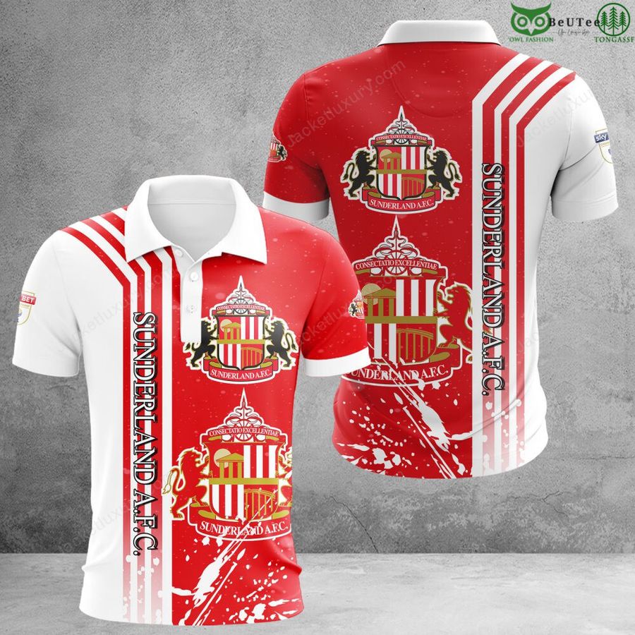 Sunderland A.F.C EPL Football 3D Polo T-Shirt Hoodie