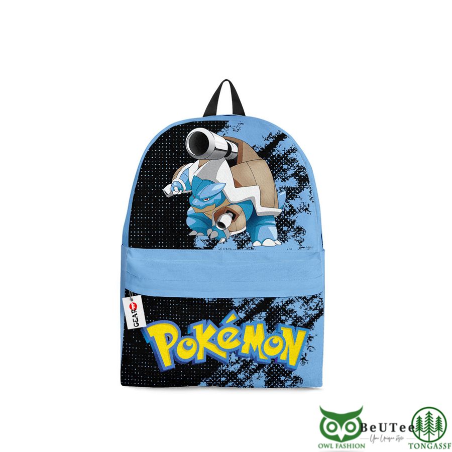 Blastoise Backpack Custom Anime Pokemon Bag Gifts for Otaku