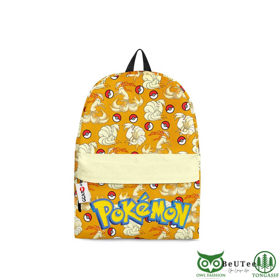 Ninetales Backpack Custom Pokemon Anime Bag Gifts Ideas for Otaku