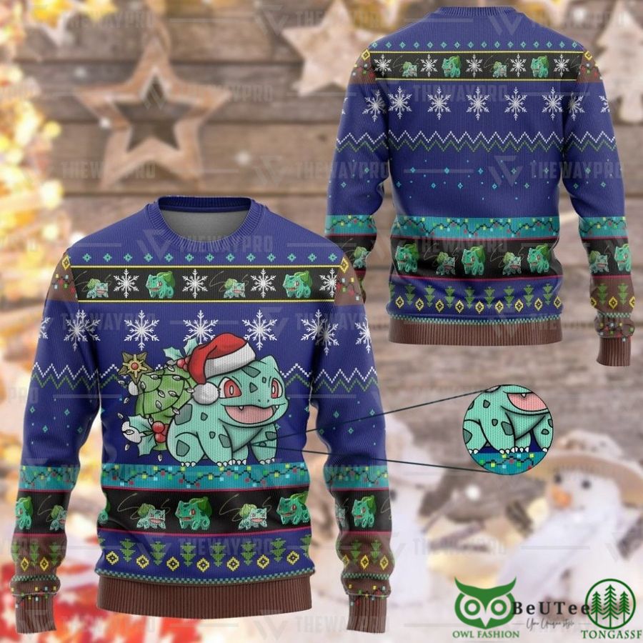 Bulbasaur Custom Imitation Knitted Sweatshirt