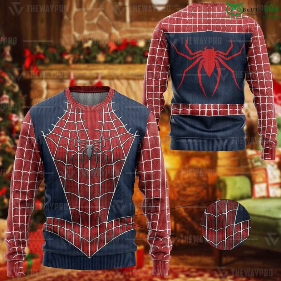 95 Movie Superhero Spider Raimi Custom Imitation Knitted Ugly Sweater