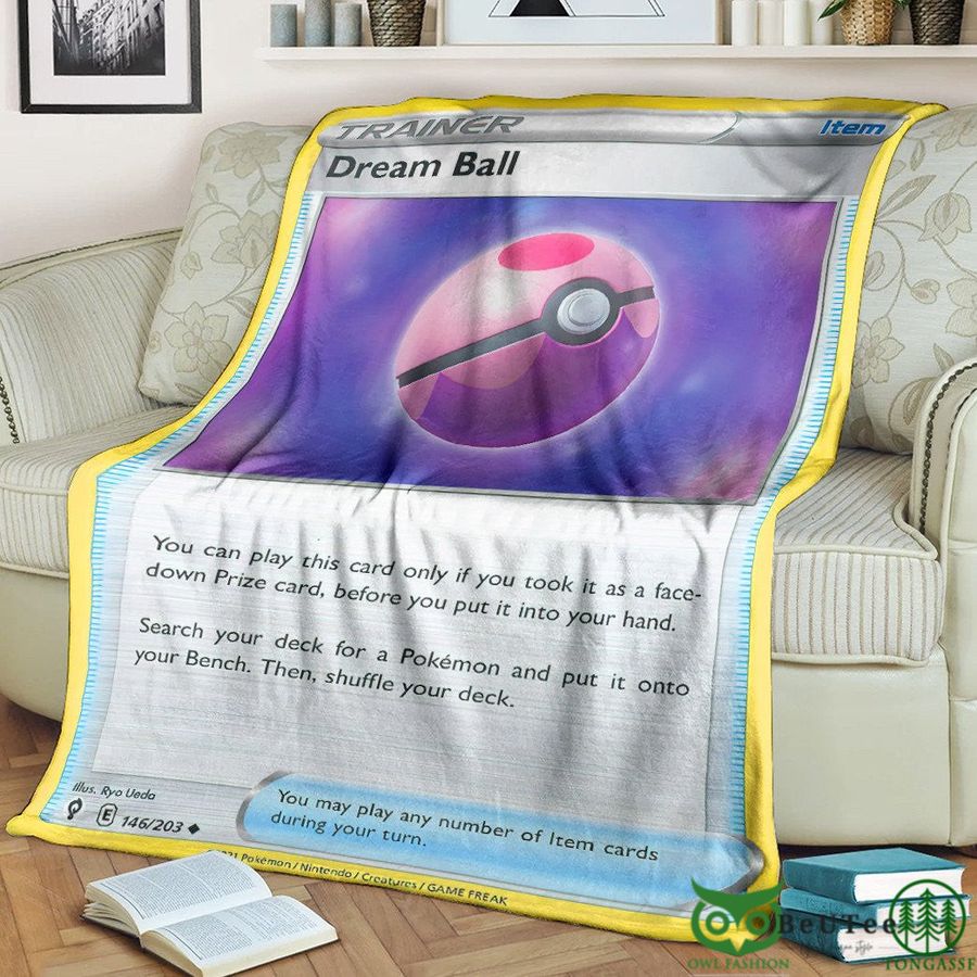 Anime PKM Dream Ball Trainer Custom Soft Blanket