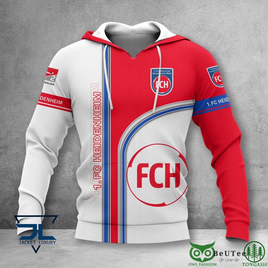 126 1. FC Heidenheim Bundesliga 3D Printed Polo T shirt