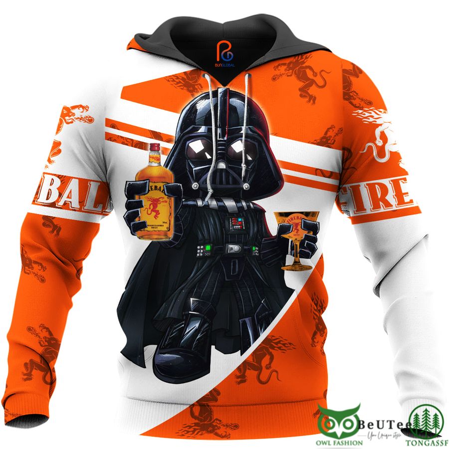 Darth Vader loves Fireball 3D Hoodie Tshirt Sweatshirt