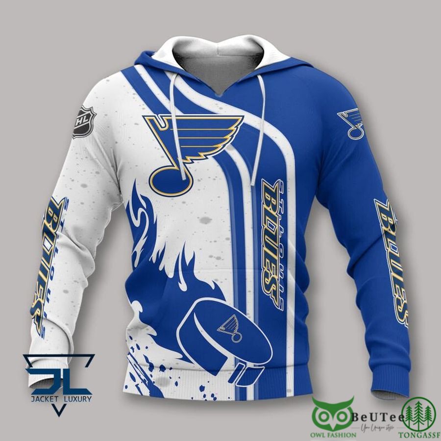 10 St Louis Blues Logo NHL 3D Printed Hoodie Sweatshirt Tshirt