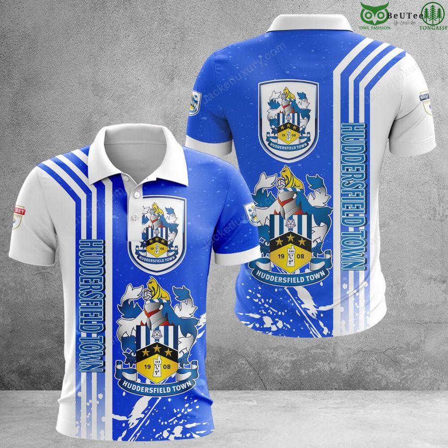 Huddersfield Town A.F.C EPL Football 3D Polo T-Shirt Hoodie