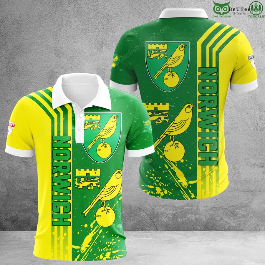 Norwich City EPL Football 3D Polo T-Shirt Hoodie
