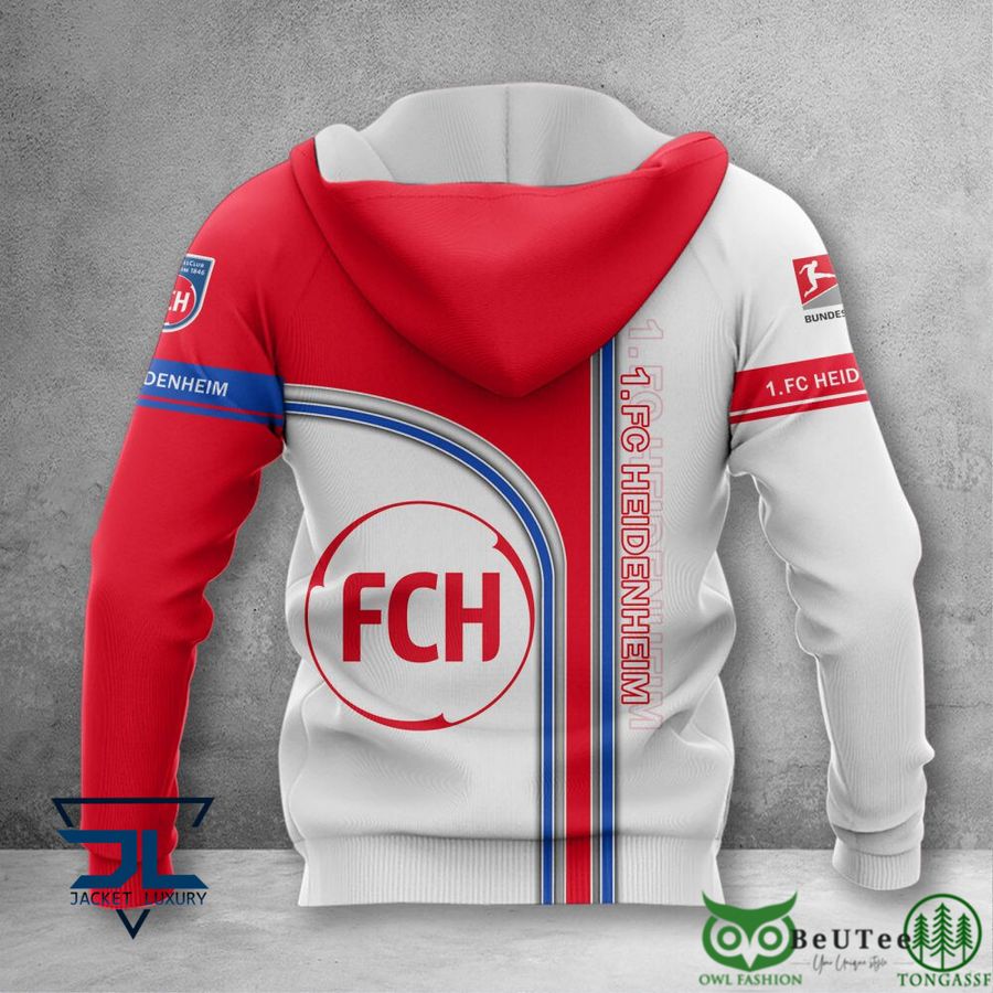 124 1. FC Heidenheim Bundesliga 3D Printed Polo T shirt