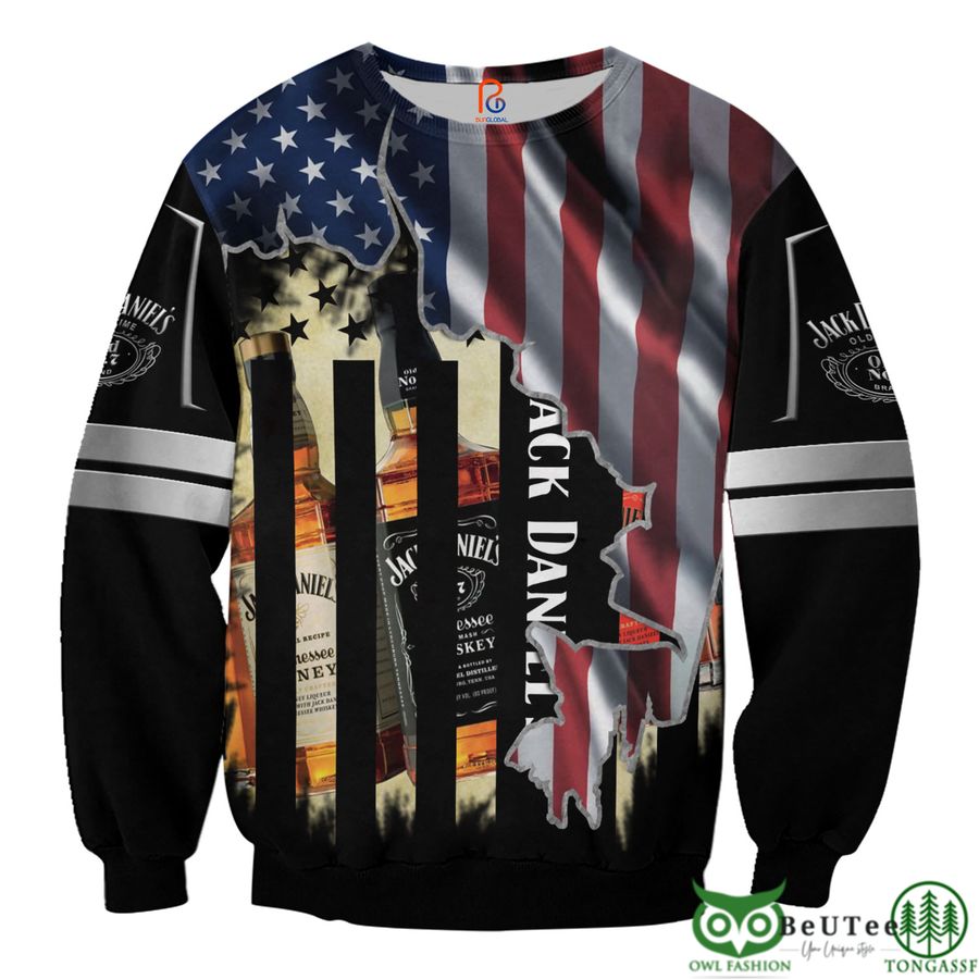 9 American Jack Daniels 3D Hoodie Tshirt Sweatshirt