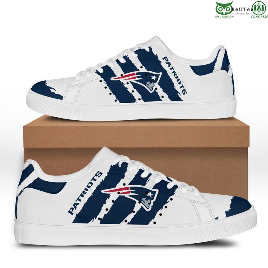 NFL New England Patriots American football signature Stan Smith sneakers -  Owl Fashion Shop