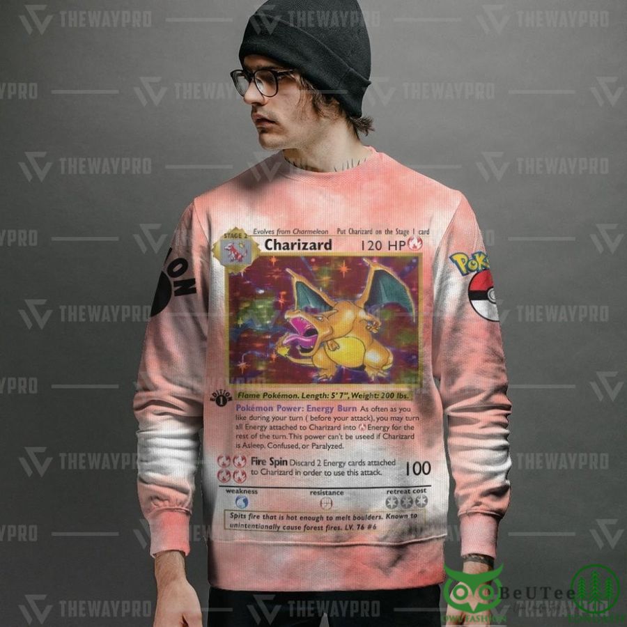 13 Charizard Custom Imitation Knitted Sweatshirt