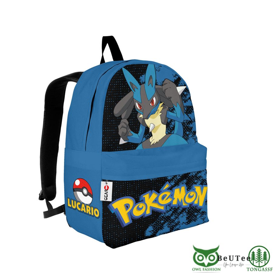 36 Lucario Backpack Custom Anime Pokemon Bag Gifts for Otaku