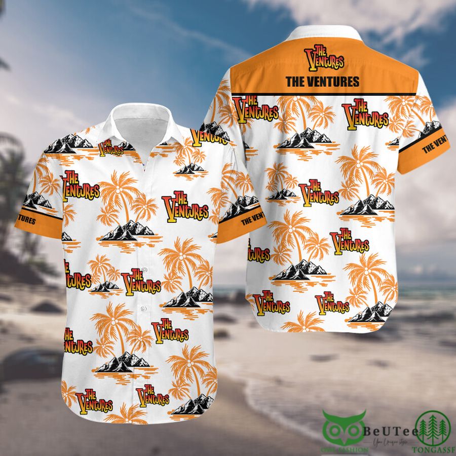 19 The Ventures Palm Tree Hawaiian shirt Rock