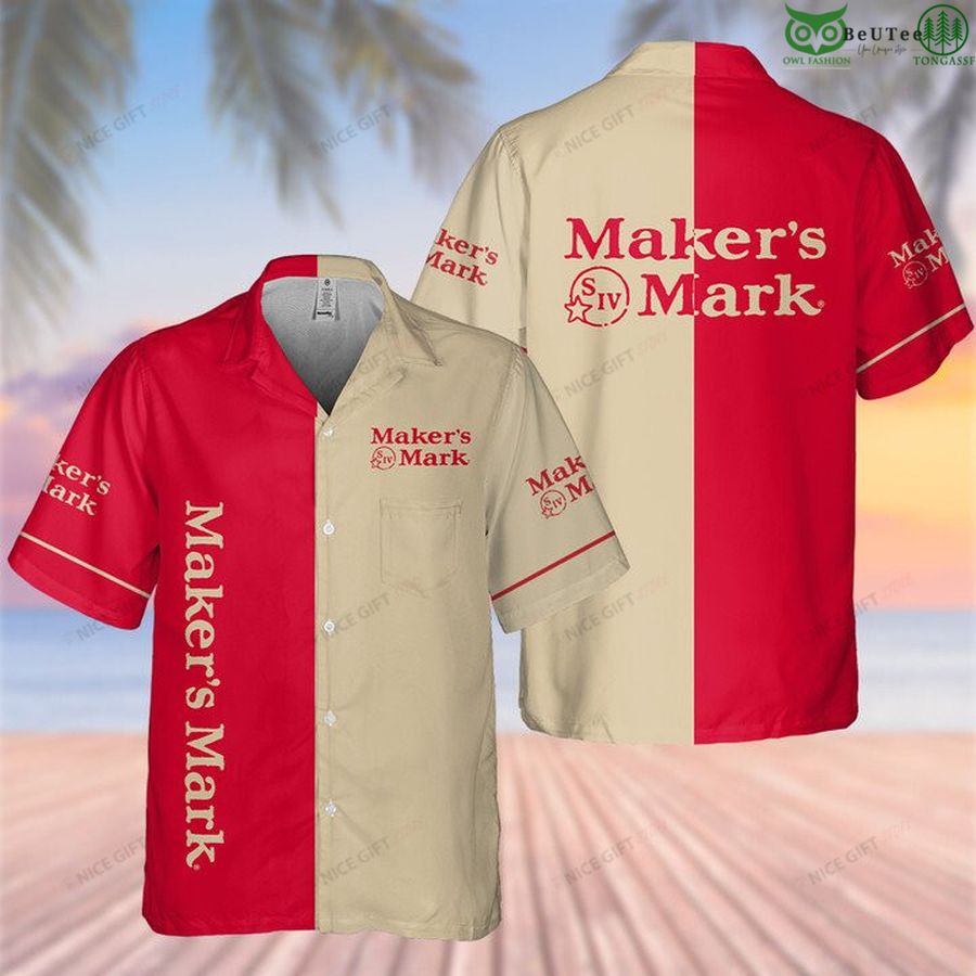 18 Makers Mark beer whiskey aloha Hawaiian 3D Shirt