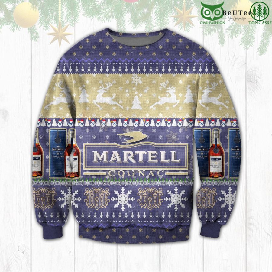 Martell Ugly Sweater Beer Drinking Christmas Limited
