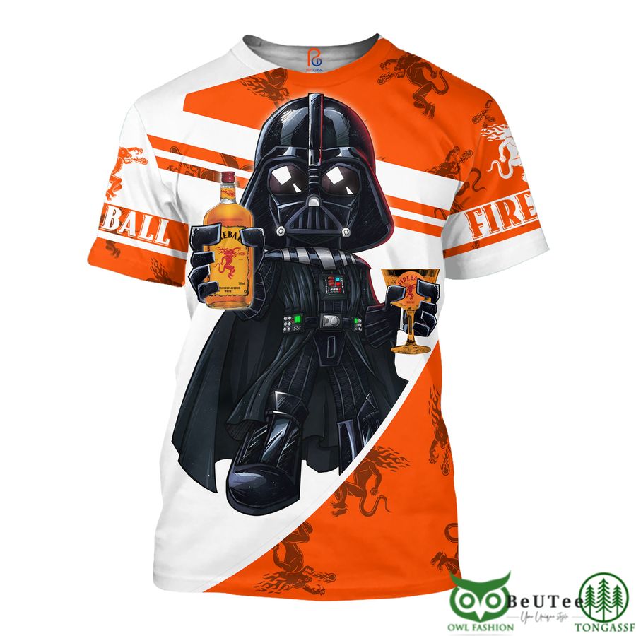 54 Darth Vader loves Fireball 3D Hoodie Tshirt Sweatshirt