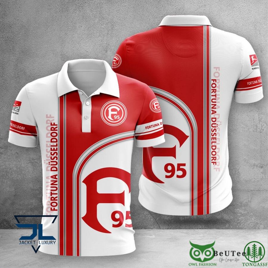 156 Fortuna Dusseldorf Bundesliga 3D Printed Polo T shirt