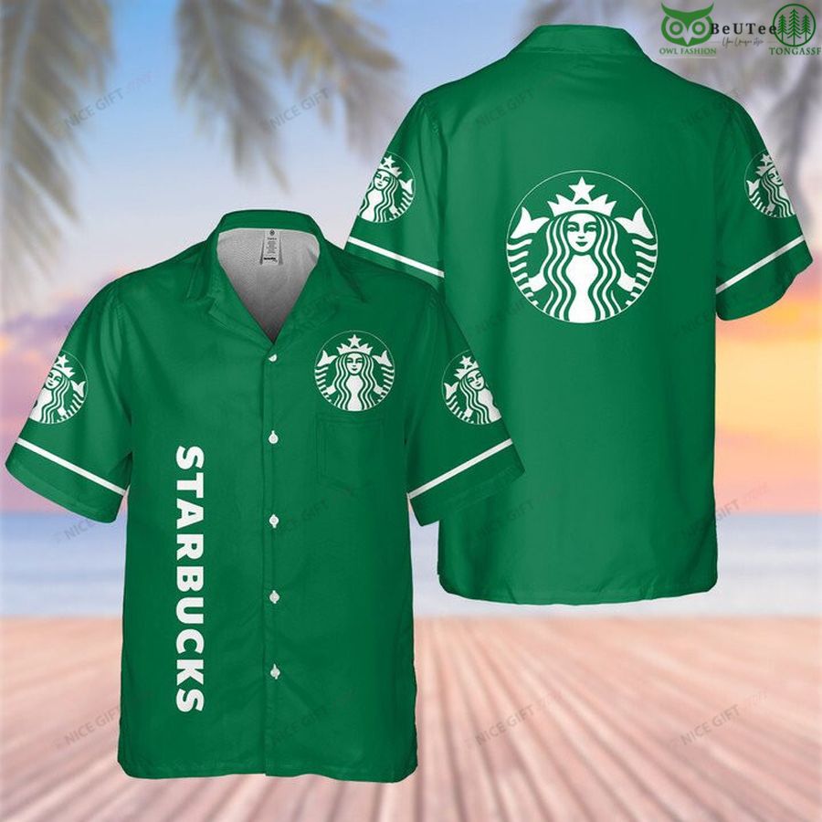 4 Starbucks beer whiskey aloha Hawaiian 3D Shirt