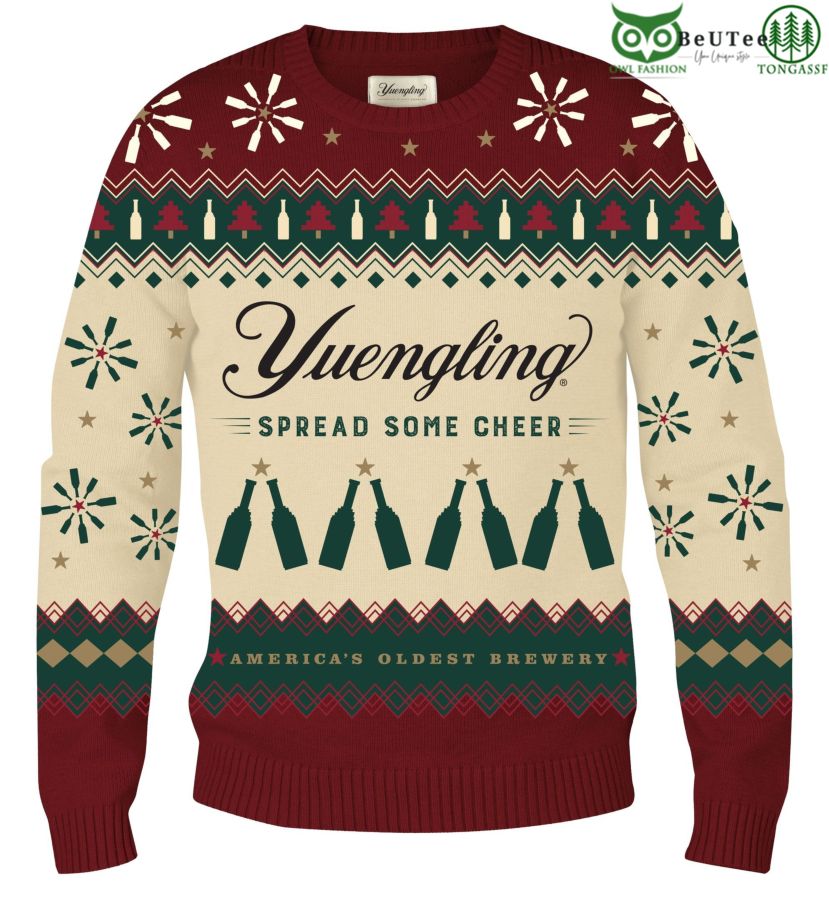 Yuengling Ugly Sweater Beer Drinking Christmas Limited
