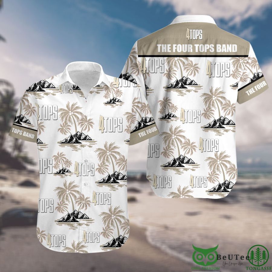 45 The Four Tops Palm Tree Hawaiian shirt Rock