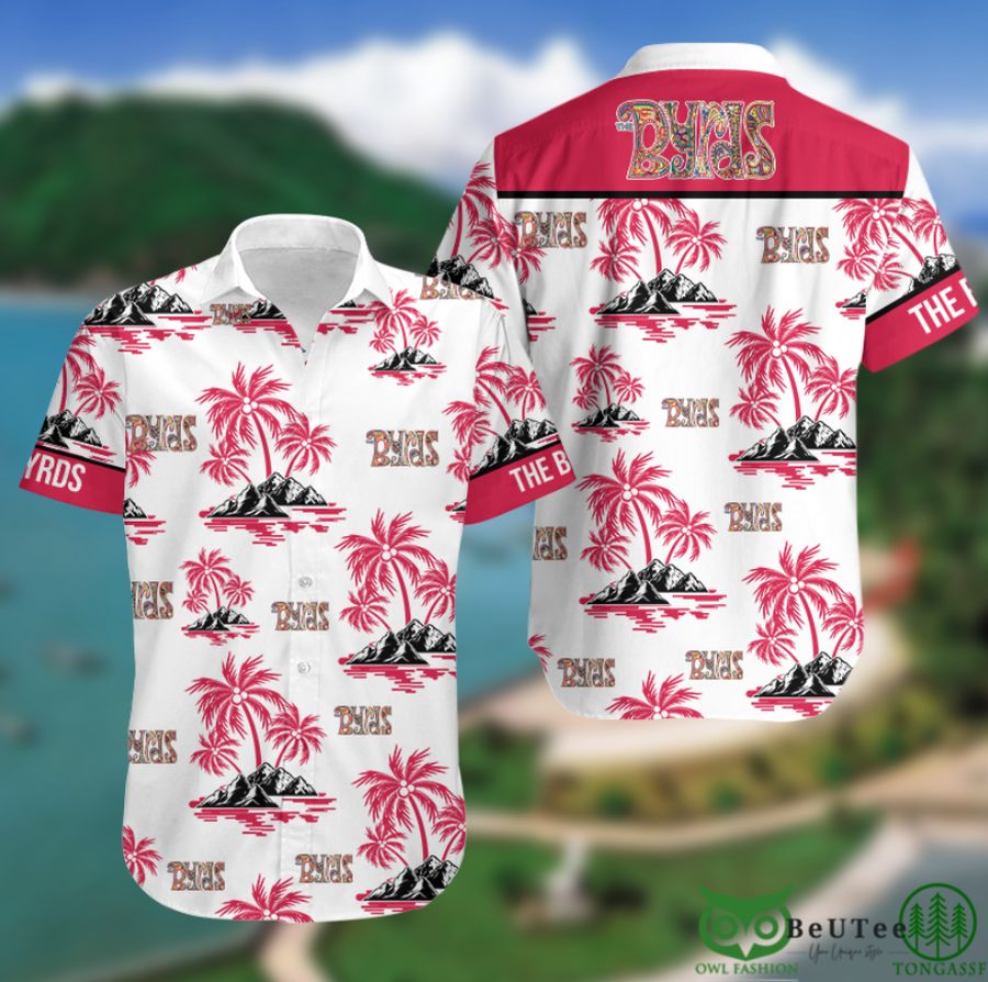 The Byrds Palm Tree Hawaiian shirt Rock