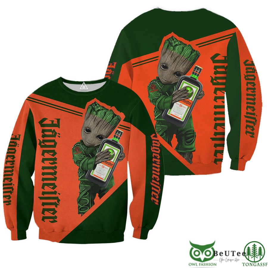 119 Groot Hug Jagermeister 3D Hoodie Tshirt Sweatshirt