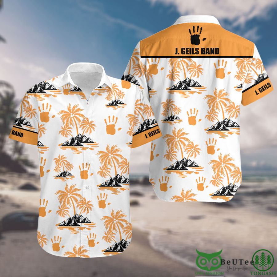 J. Geils Band Palm Tree Hawaiian shirt Rock