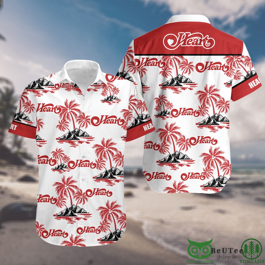 25 Heart Palm Tree Hawaiian shirt Rock